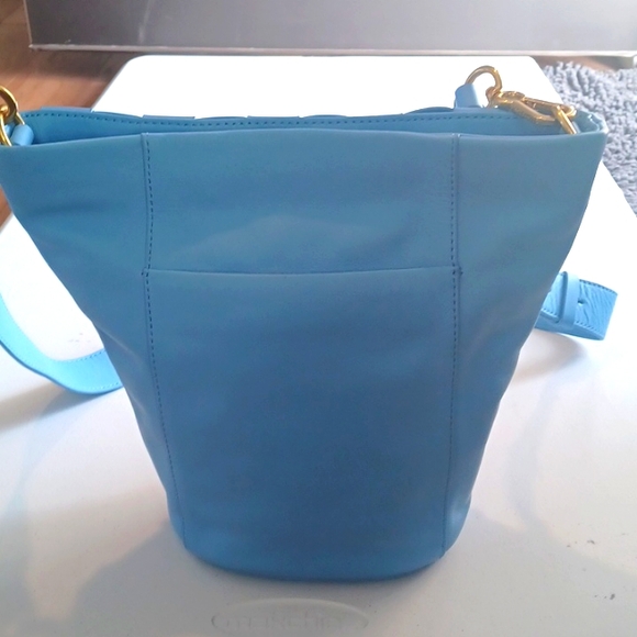 Vince Camuto Blue Woven Crossbody Bag - Picture 2 of 9